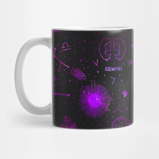 Star sign pattern - pink Mug